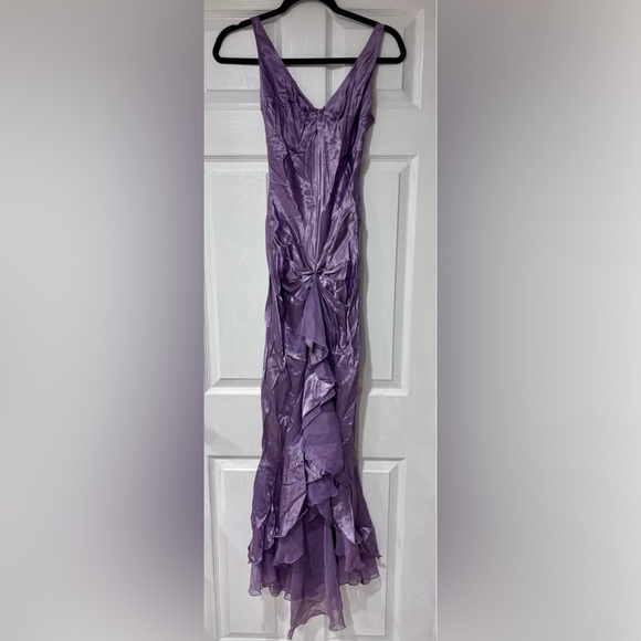 Dresses & Skirts - Elegant Purple Satin Dress